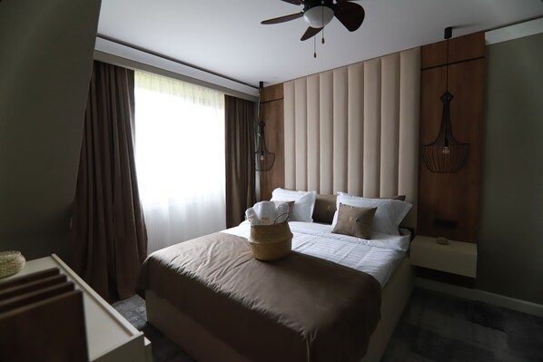 1 ห้องนอน, มินิบาร์, ตู้นิรภัยในห้องพัก, โต๊ะทำงาน