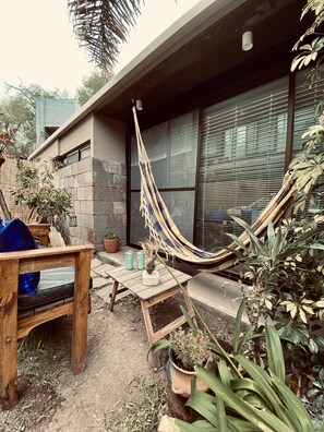 Terrace/patio - Studio apartment in The Heart of CITY BELL (City Bell)