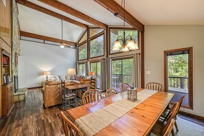 Dining - Lakefront home w/secluded cove, deep water dock, plenty of space (Bumpass)