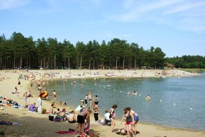 Vlak bij het strand