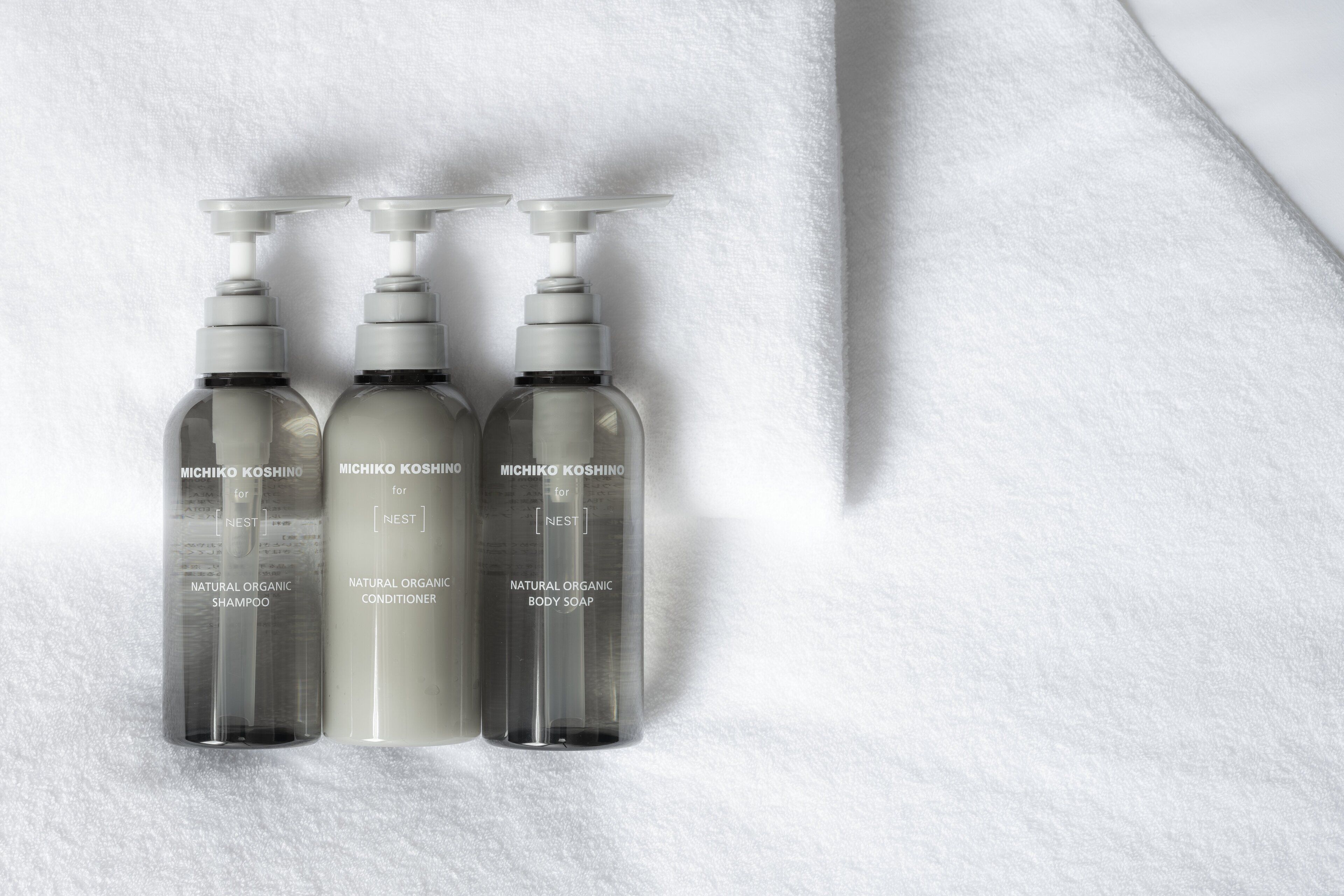 free toiletries, hair dryer, slippers, electronic bidet