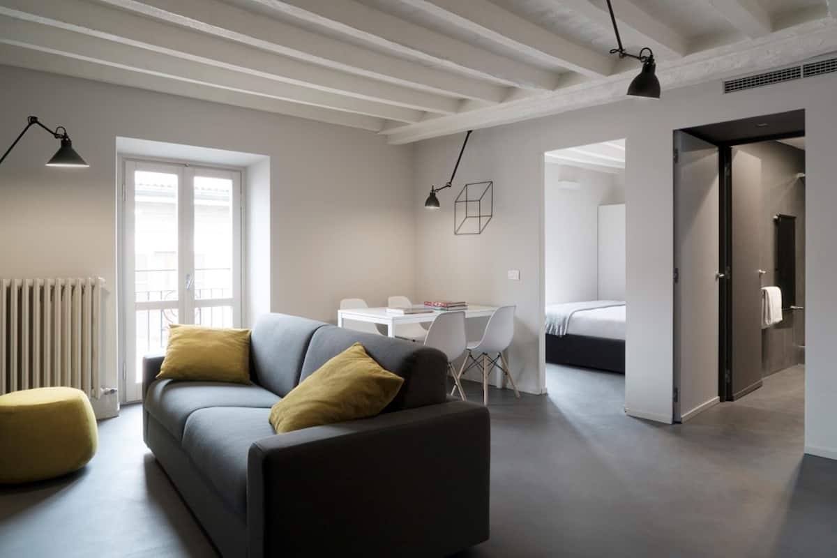 Apartment, 1 Bedroom (Via Palermo 18) | Living area | 40-inch flat-screen TV with satellite channels