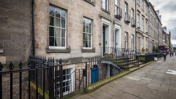 Front of property - Unique Georgian Main Door City Centre Apartment (Edinburgh)