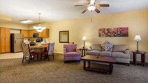 Een televisie, videogames en een dvd-speler