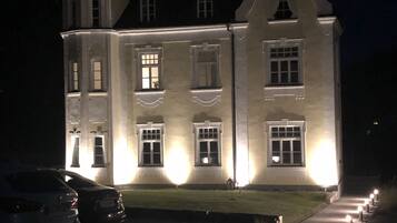 Front of property – evening/night