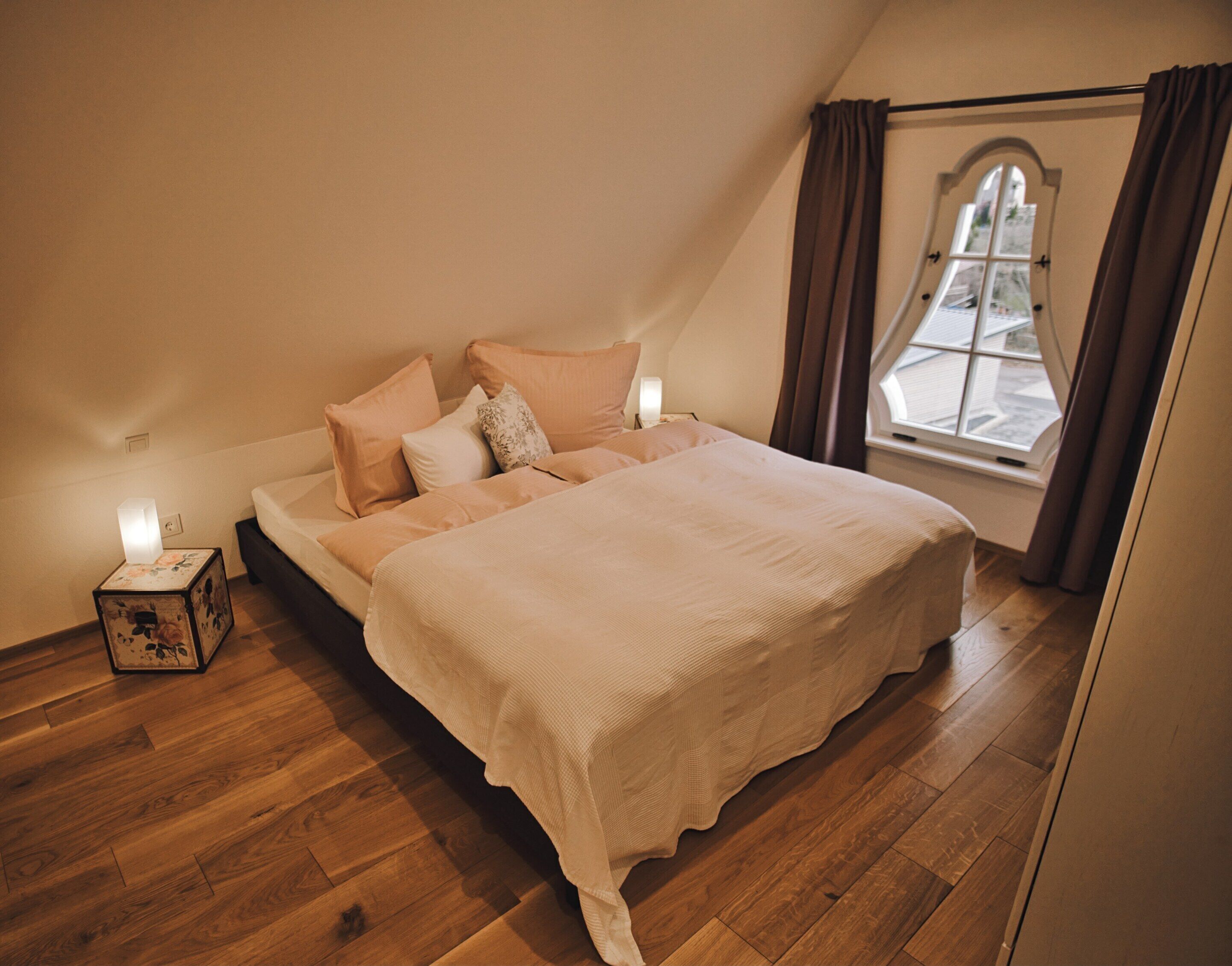 Villa, Private Bathroom (Dachgeschoss) | 2 bedrooms, premium bedding, down duvets, memory-foam beds
