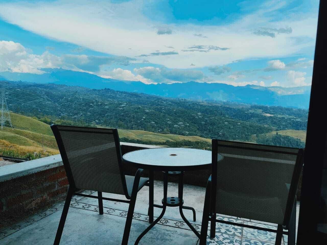 double or twin room, private bathroom | mountain view