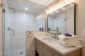 Bathtub, hair dryer, towels