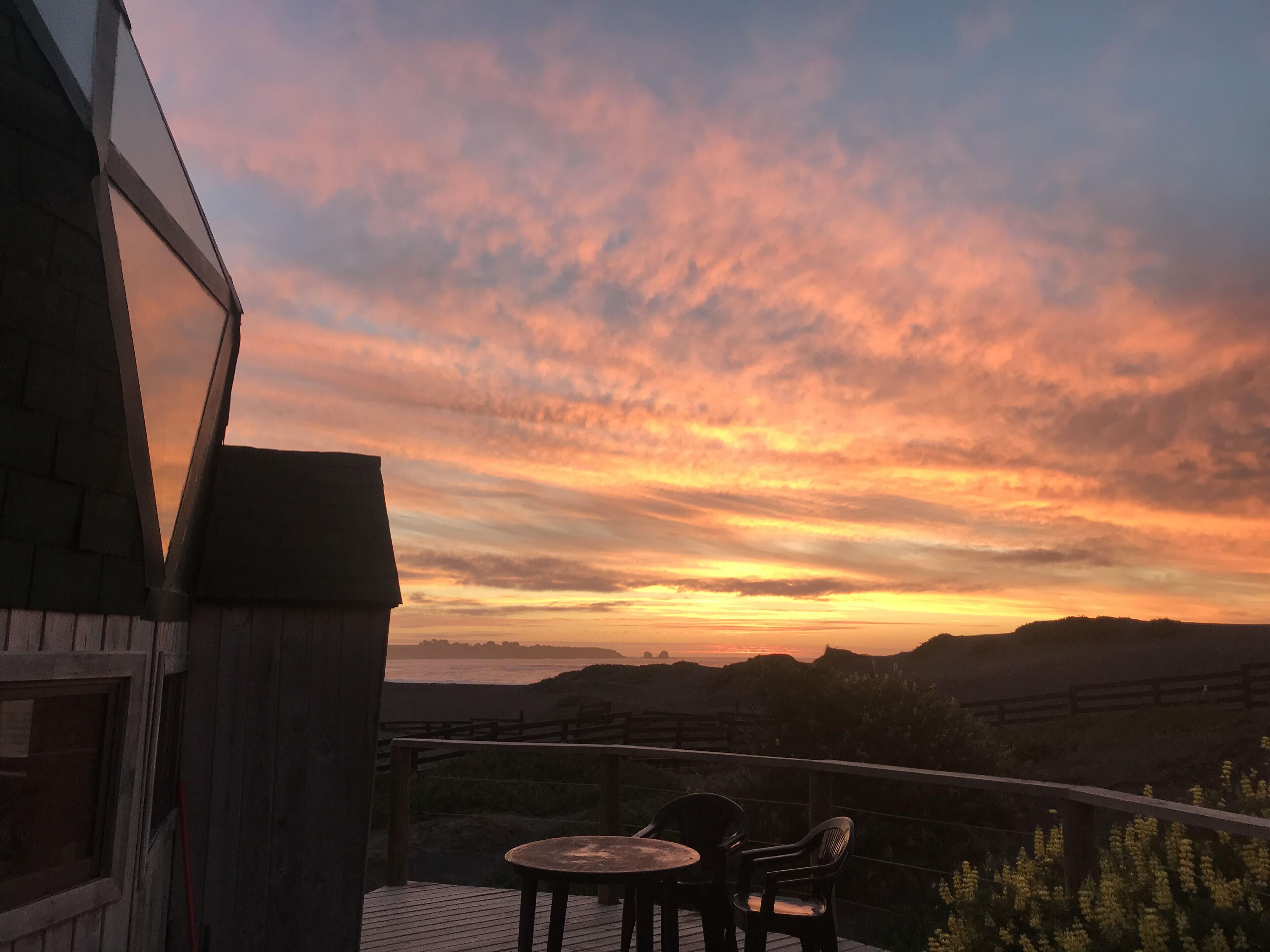 Deluxe-Ferienhütte (Domo 1) | Strand-/Meerblick