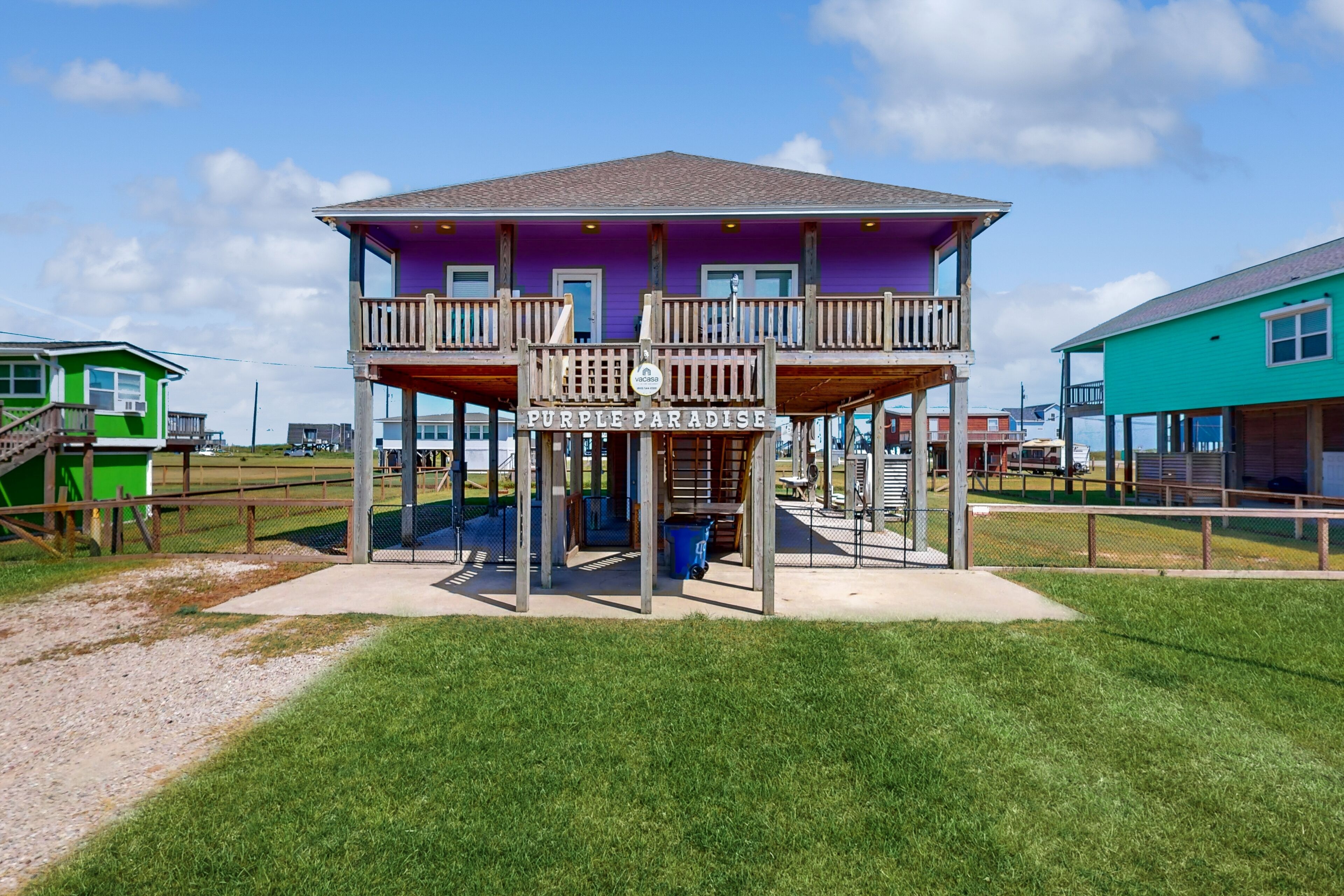 Dog-friendly beach retreat on the water with spacious deck, beach access & AC