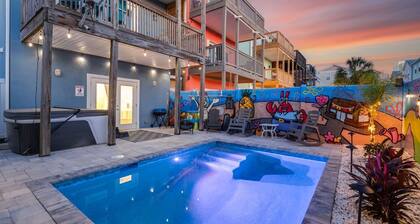 Beach Side âCrabby Paddy", Luxury family retreat 6br 4+ bath w pool+hot tub