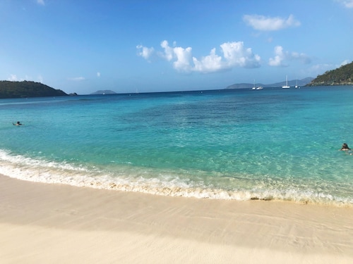 Colorful Caribbean Cottage • King Bed, Pool, Lush Garden Views