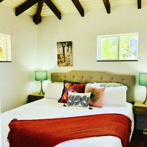 1 bedroom, iron/ironing board, free WiFi, bed sheets - Colorful Caribbean Cottage • King Bed, Pool, Lush Garden Views (st. john)