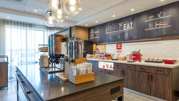 Free daily buffet breakfast