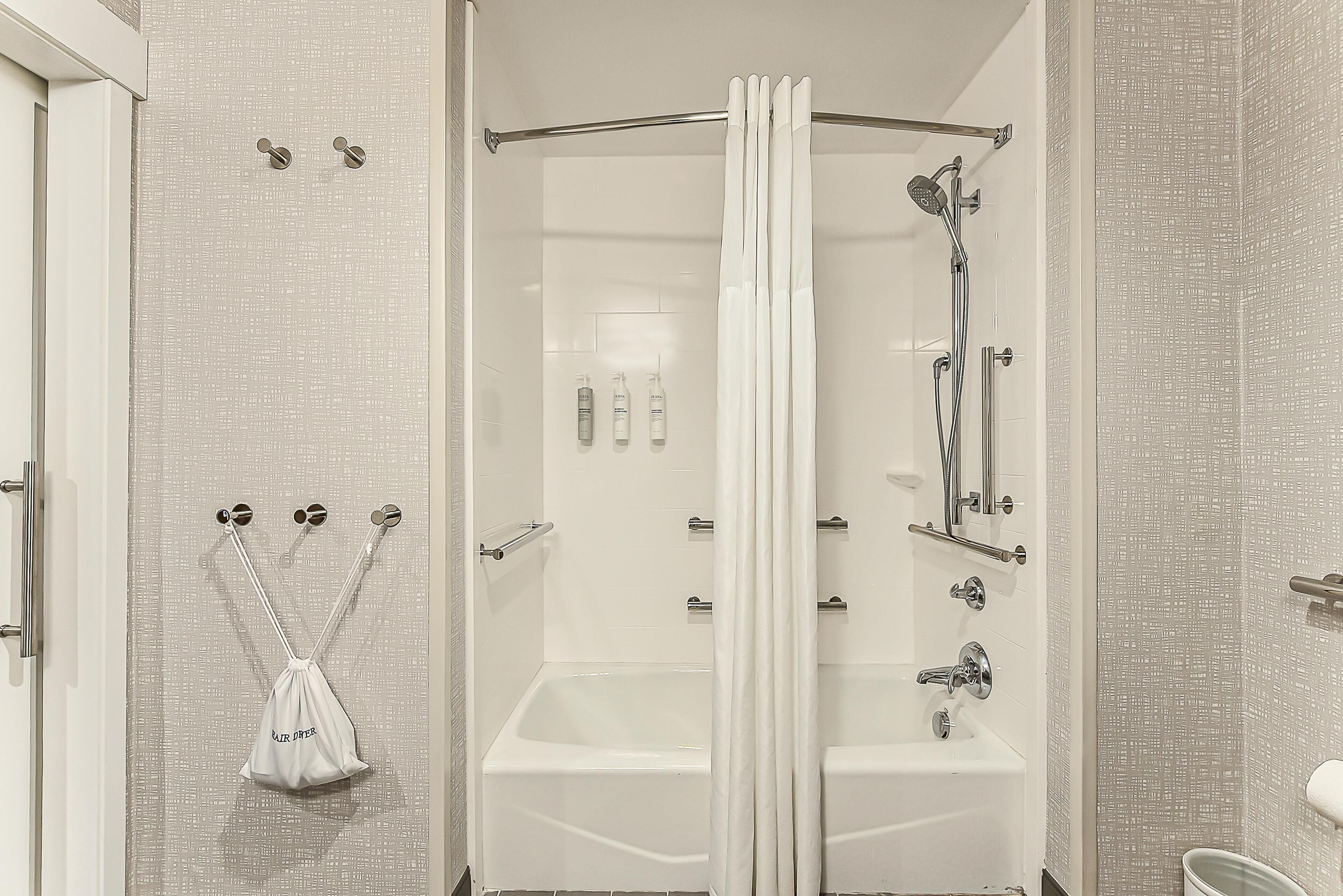 Free toiletries, towels