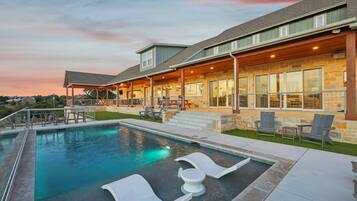 Una piscina riscaldata