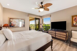 2 bedrooms, iron/ironing board, WiFi, bed sheets - Golf View Condo with Tall Ceilings, Central AC, Shared Pool, & Hot Tub (Waikoloa)