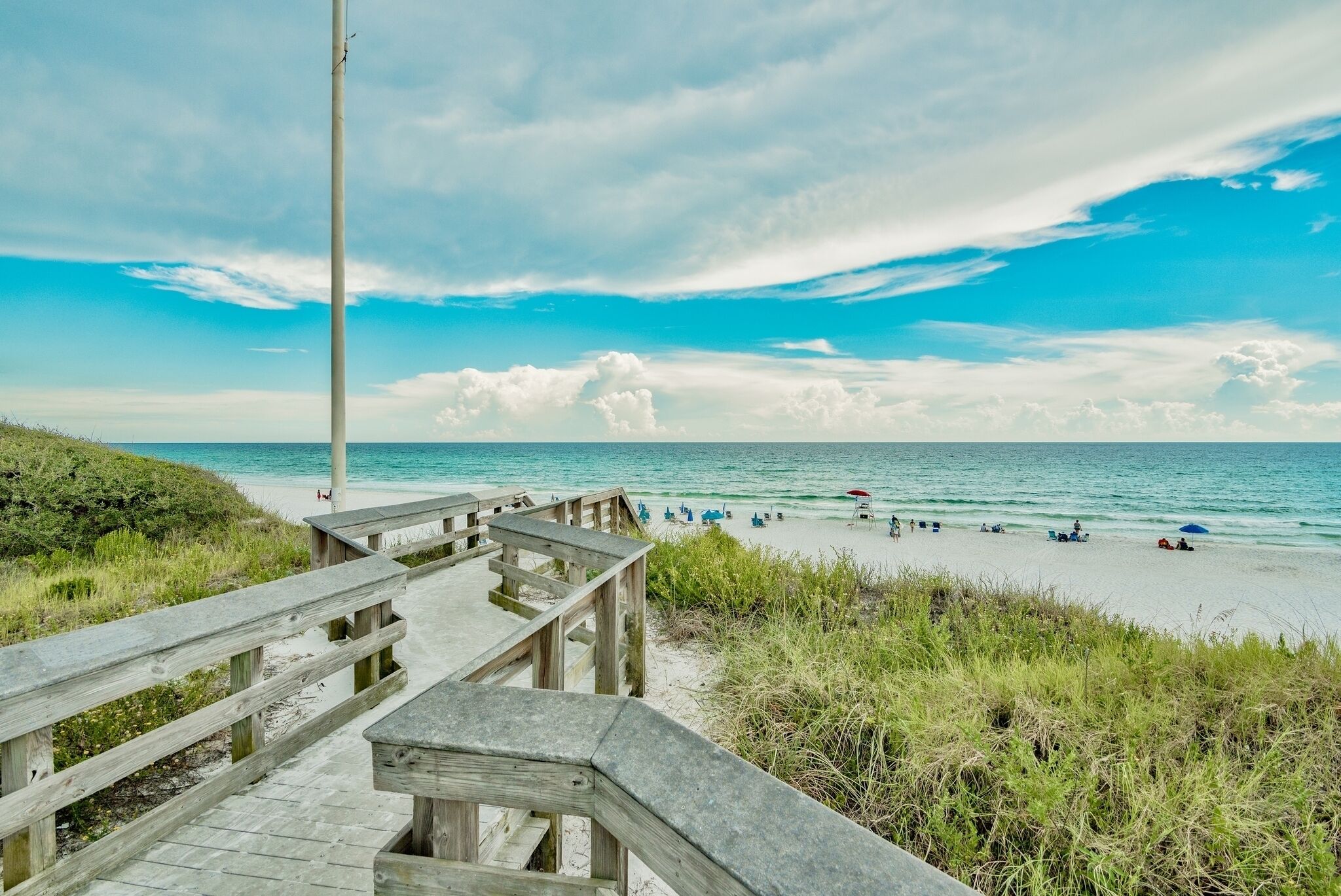Beach nearby, sun-loungers