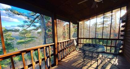 Alppimaja Bear Mountain hirsimökkeissä