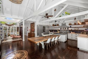 Dining - "Blu" a Grand, three-bedroom, two-bath, home with a heated pool in old-town KW (Key West)