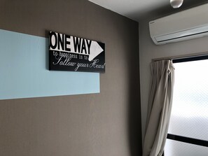 Economy Room (309) | Desk, blackout curtains, iron/ironing board, free WiFi - Guest House Zen Hakata (Fukuoka)