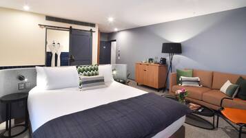 In-room safe, desk, laptop workspace, blackout drapes