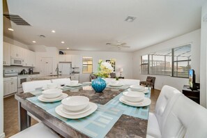 Family Villa, Garden Area | Private kitchen | Stovetop, dishwasher, cookware/dishes/utensils - Ev8081ha - Providence - 5 Bed 5 Baths Villa (Davenport)