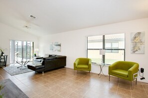 Family Villa, Garden Area | Living room | Flat-screen TV, video-game console