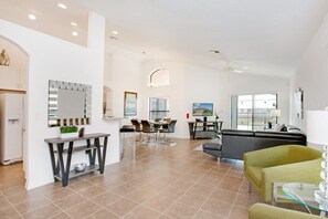 Family Villa, Garden Area | Living room | Flat-screen TV, video-game console