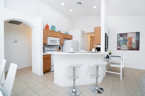 Family Villa, Garden Area | Private kitchen