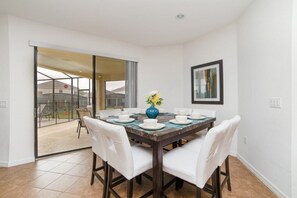 Family Villa, Garden Area | Private kitchen