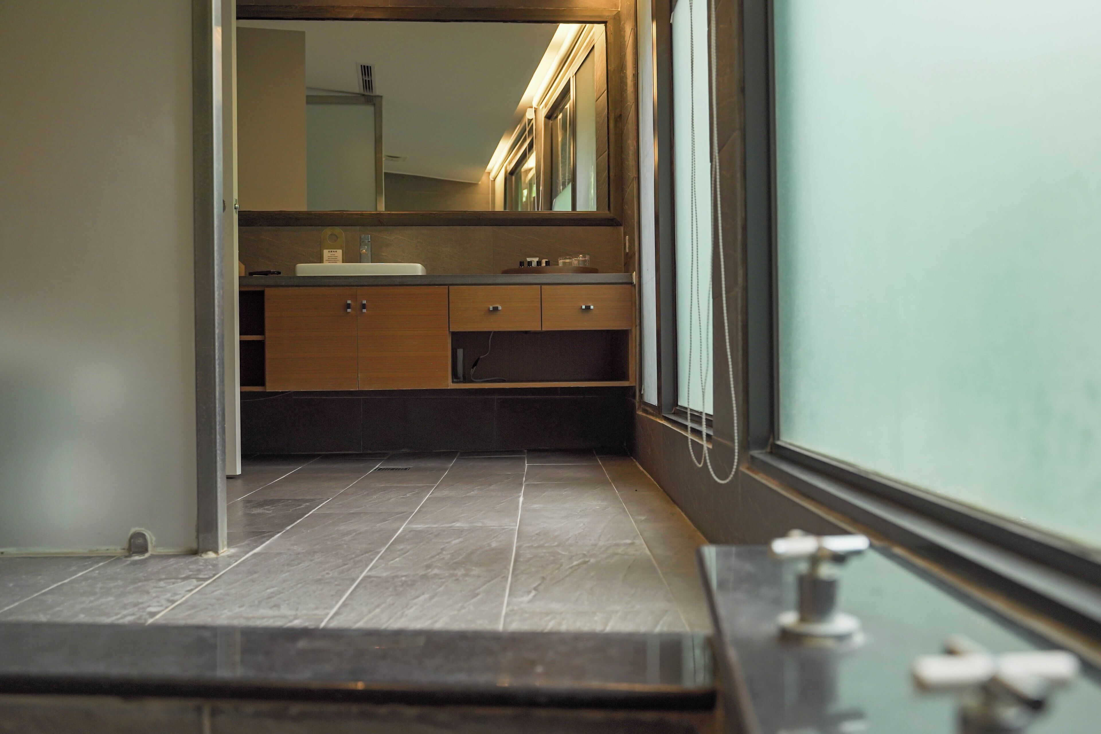 double room, garden view | bathroom | separate bathtub and shower, hair dryer, bathrobes, towels