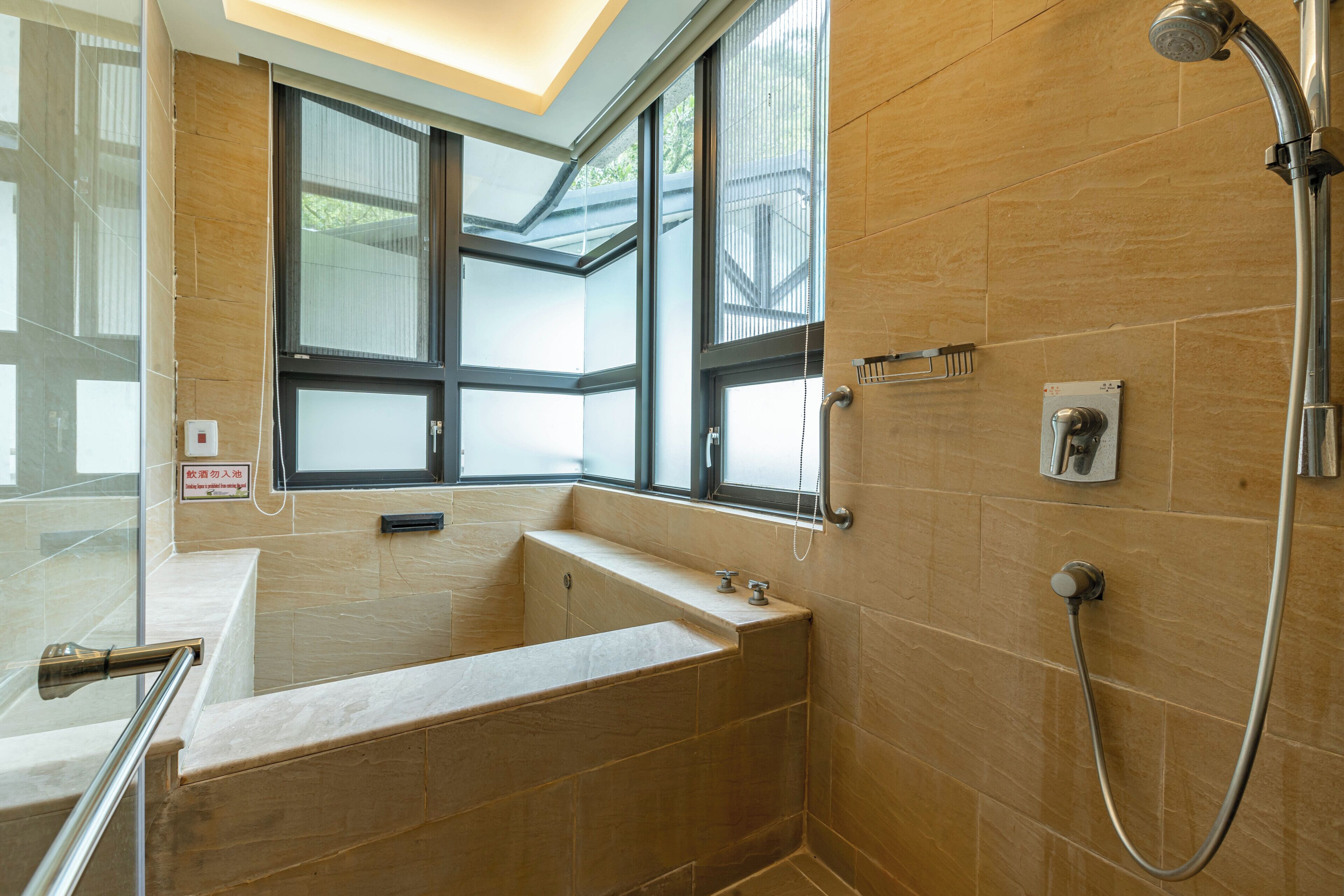 deluxe villa | bathroom | separate bathtub and shower, hair dryer, bathrobes, towels