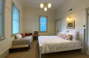 Premium bedding, down duvets, individually decorated