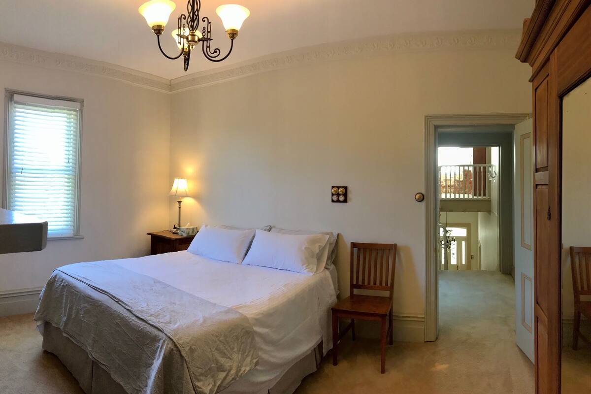 Premium bedding, down duvets, individually decorated