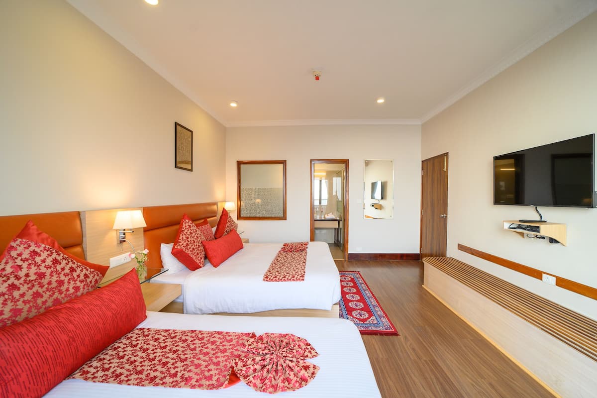 Suite estudio Premier | Escritorio, cortinas blackout, camas extra y wifi gratis