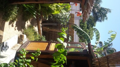 Homestay teepee with natural materials keeps freshness (ecolodge)