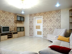 Apartment, 1 Bedroom | 1 bedroom, blackout curtains, iron/ironing board, free WiFi - Inndays on Pionerskaya 1-2 (Tula)