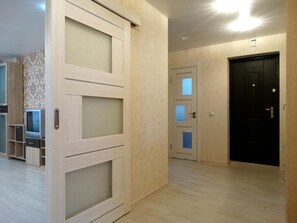 1 bedroom, blackout curtains, iron/ironing board, free WiFi