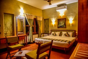 Premium bedding, memory-foam beds, in-room safe, individually decorated