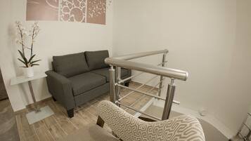 Área de estar no saguão