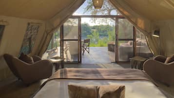 Safari tents | Premium bedding, in-room safe, desk, free WiFi