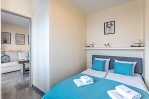 1 soverom, strykejern/-brett, wi-fi (inkludert) og sengetøy