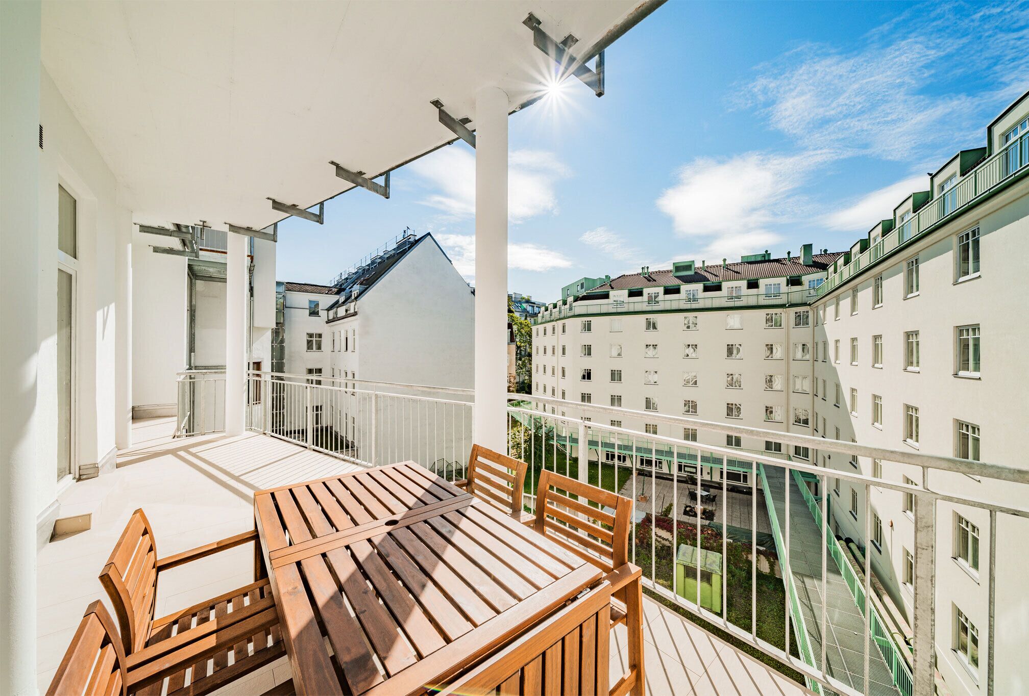 City-Apartment | Balkon