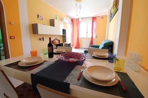House, 1 Bedroom, Balcony, City View | Dining room - Casa Virginia Elegant One-bedroom Apartment Near the Beach (Otranto)
