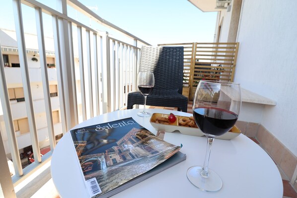 Ferienhaus, 1 Schlafzimmer, Balkon, Stadtblick | Balkon