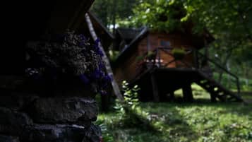 Bungalow Comfort - 1 sovrum - privat badrum - utsikt mot floden | Utsikt mot trädgården