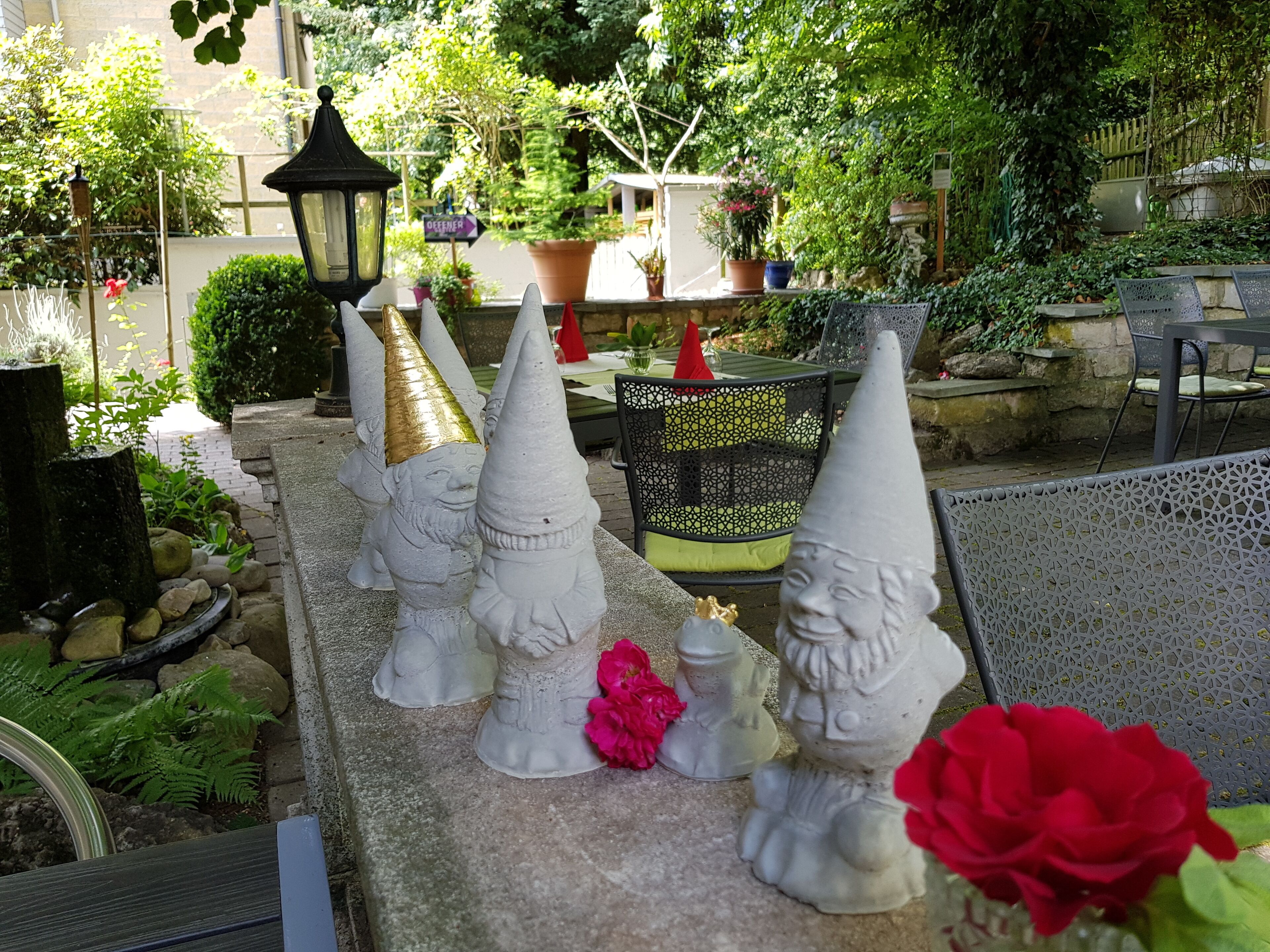 outdoor banquet area