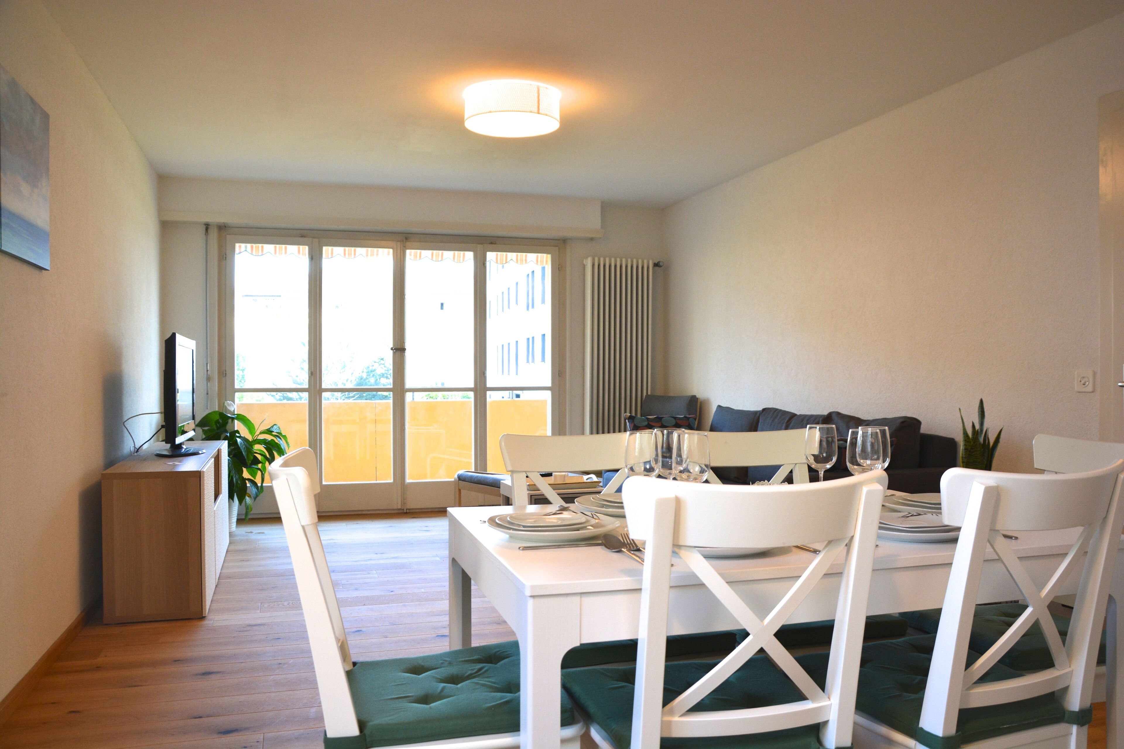 Apartment, 2 Bedrooms | Living area | Flat-screen TV