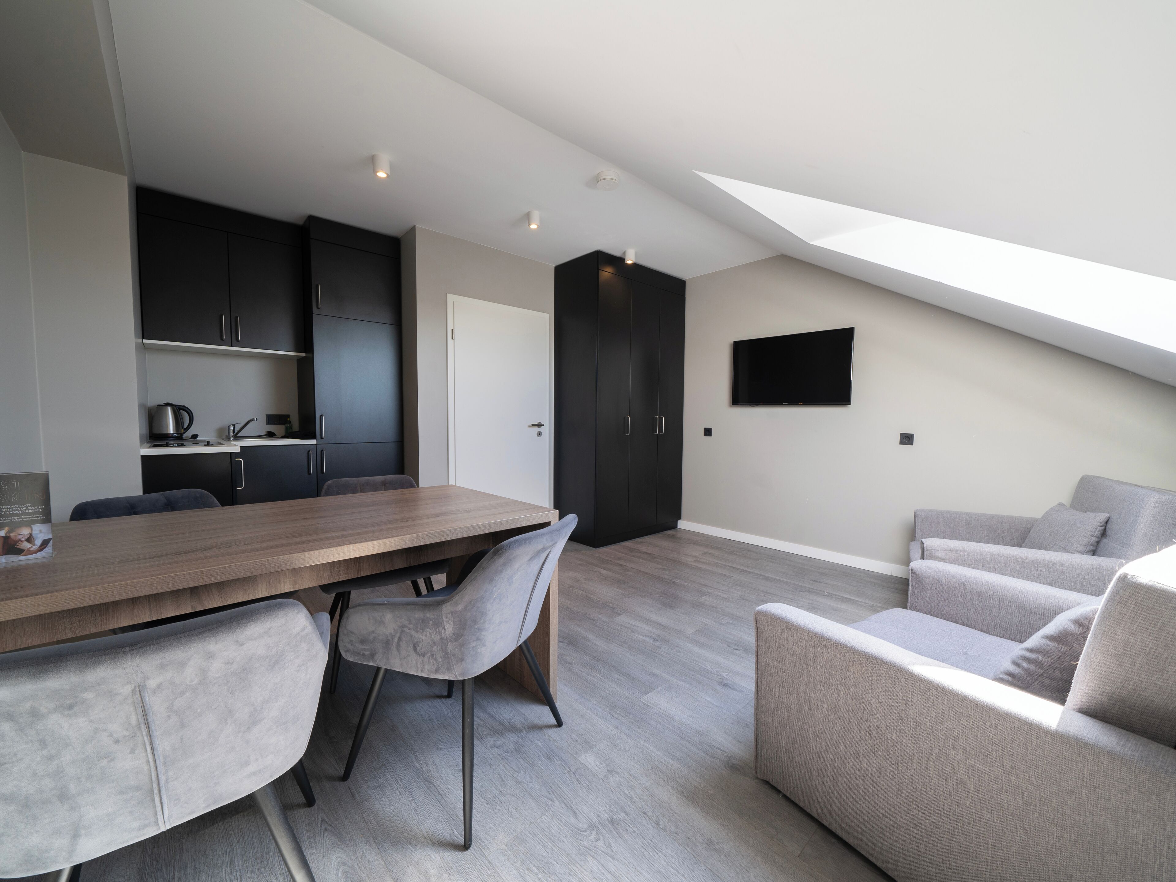 large studio | in-room dining